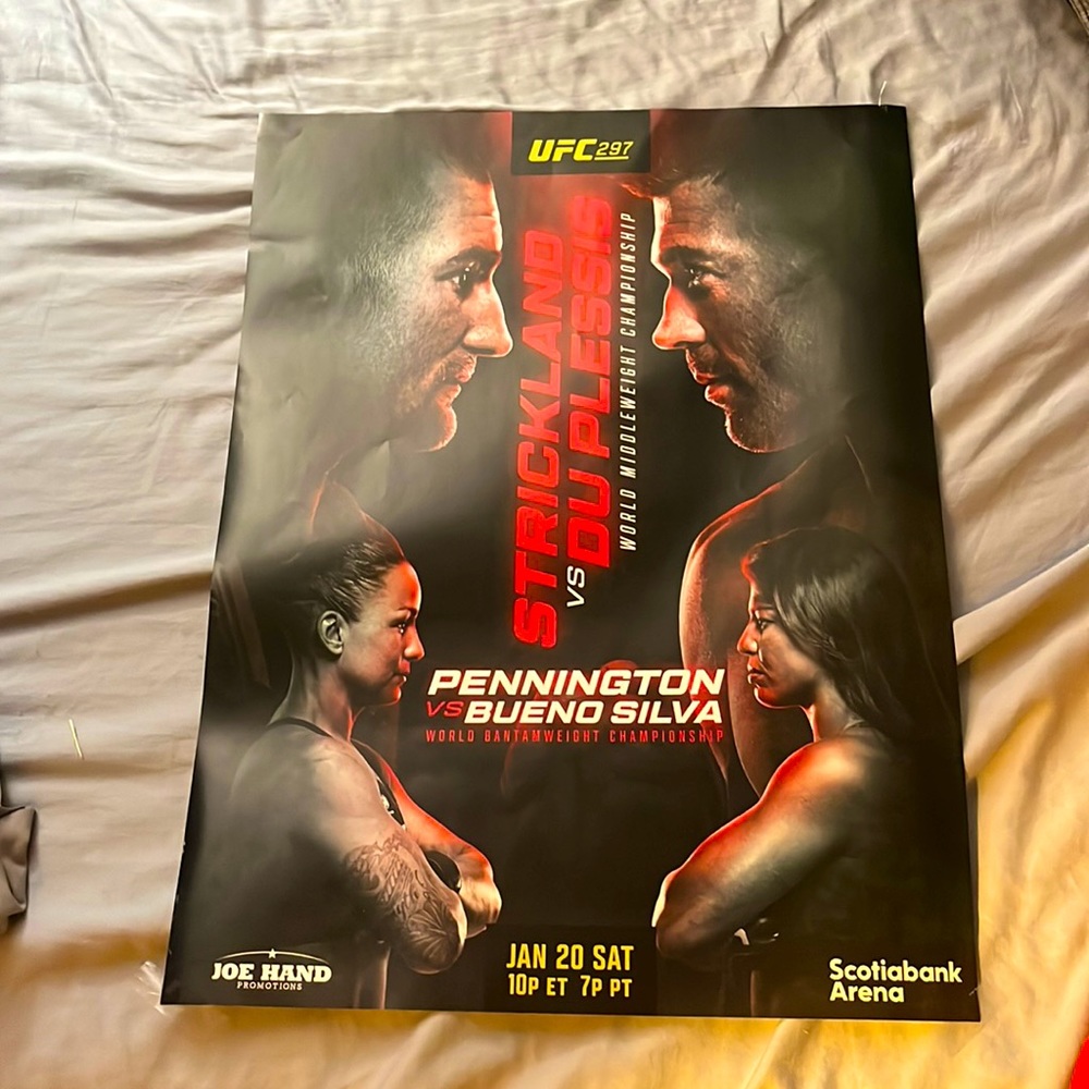 UFC 297 Poster Strickland vs Du Plessis